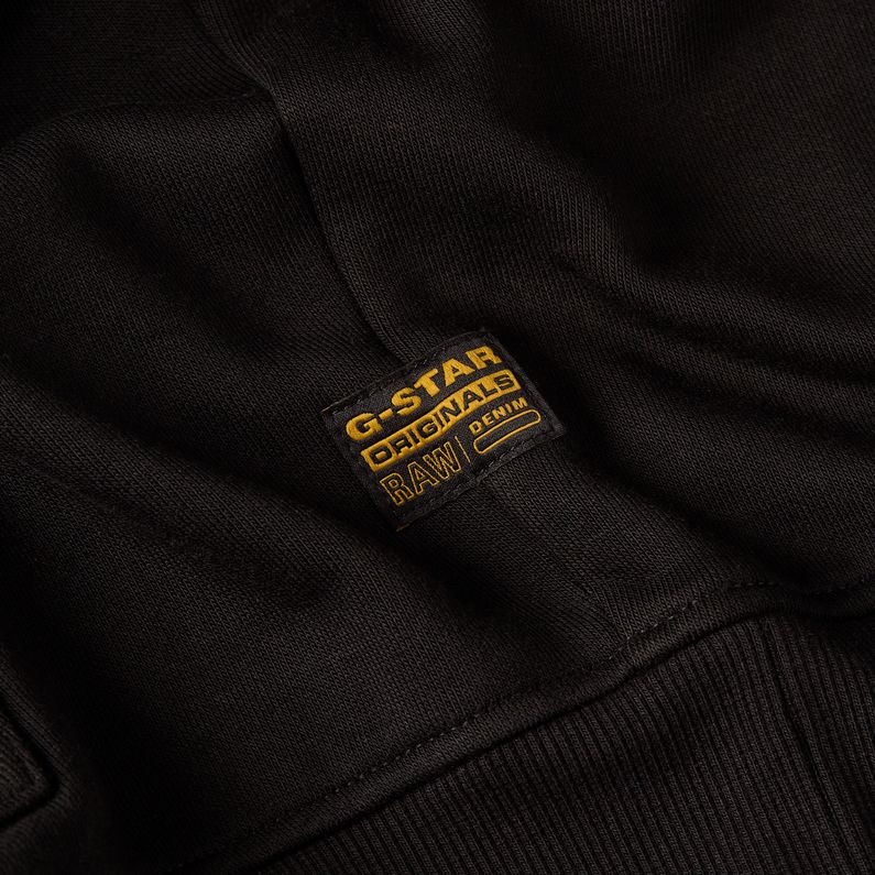 G-STAR Outlet Embro Print Loose Hooded Sweater Black