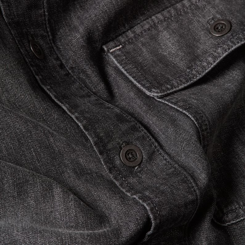 G-STAR Outlet Boxy Flap Pocket Shirt Grey
