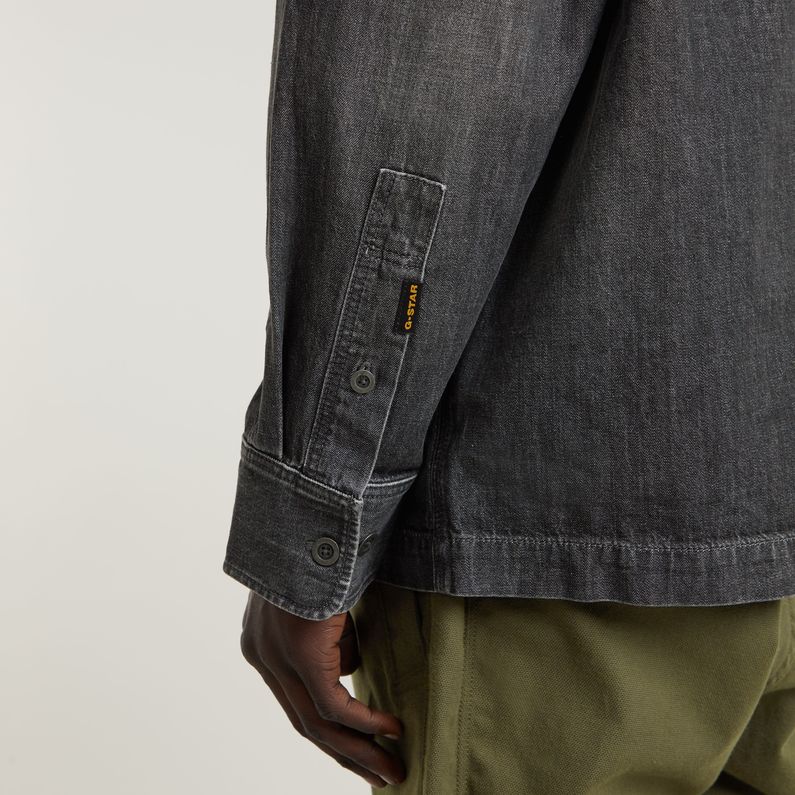 G-STAR Outlet Boxy Flap Pocket Shirt Grey