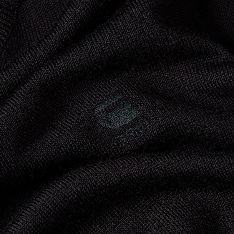 G-STAR Outlet Core Slim Turtle Neck Knitted Sweater Black