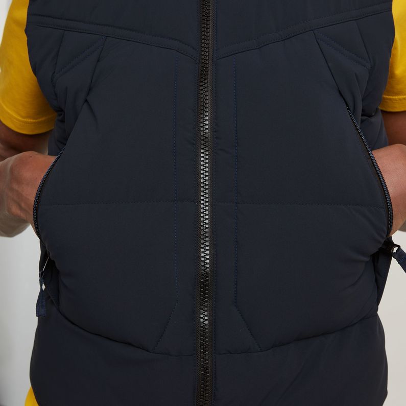 G-STAR Outlet G- Whistler Padded Hooded Vest 2.0 Dark blue
