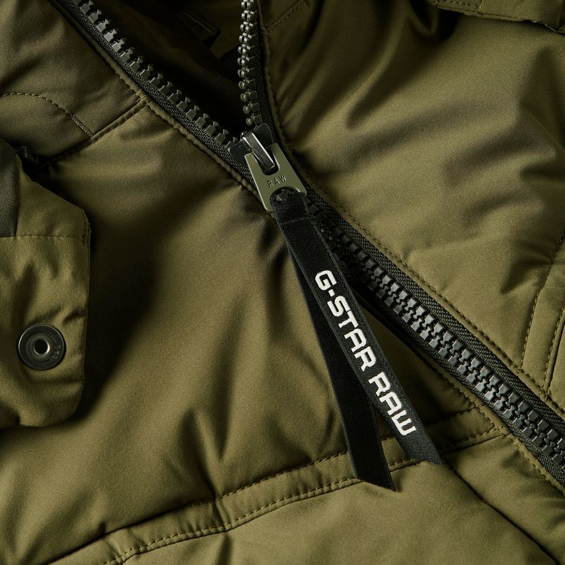 G-STAR Outlet G-Whistler Padded Hooded Jacket 2.0 Green