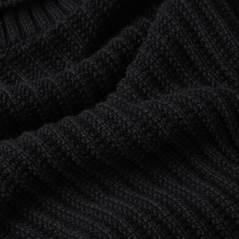 G-STAR Outlet Loose Turtle Knitted Sweater Black