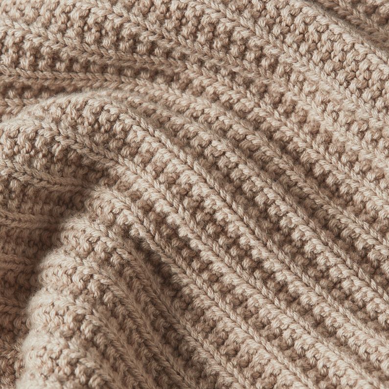 G-STAR Outlet Loose Turtle Knitted Sweater Beige