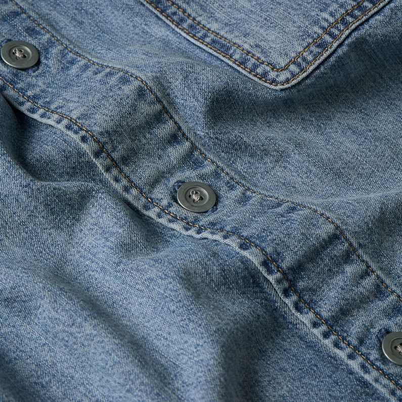 G-STAR Outlet Boxy Flap Pocket Shirt Medium blue
