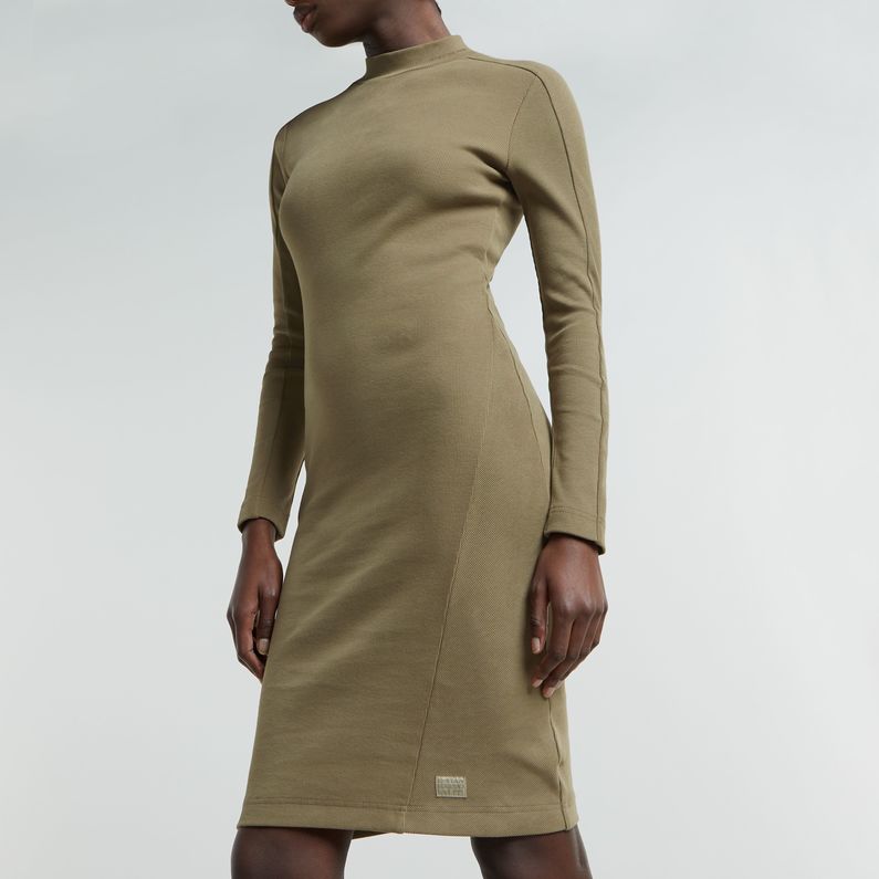 G-STAR Outlet Ergonomic Slim Rib Dress Green