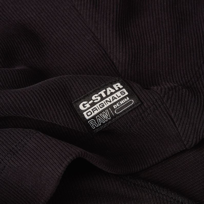 G-STAR Outlet Slim Rib Mock Top Black