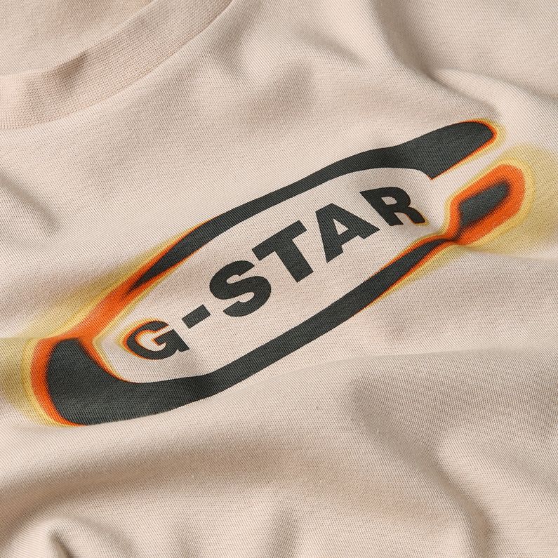 G-STAR Outlet Top Old Skool Logo Rosa