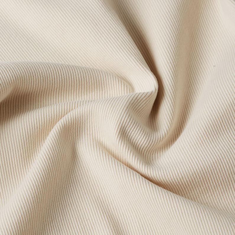 G-STAR Outlet Slim Rib Mock Top White
