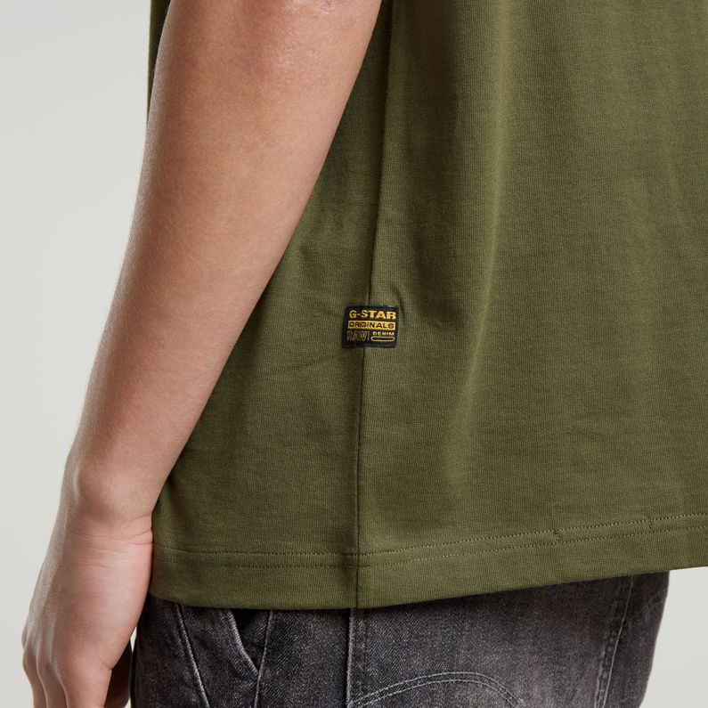 G-STAR Outlet Center Chest Boxy T-Shirt Green