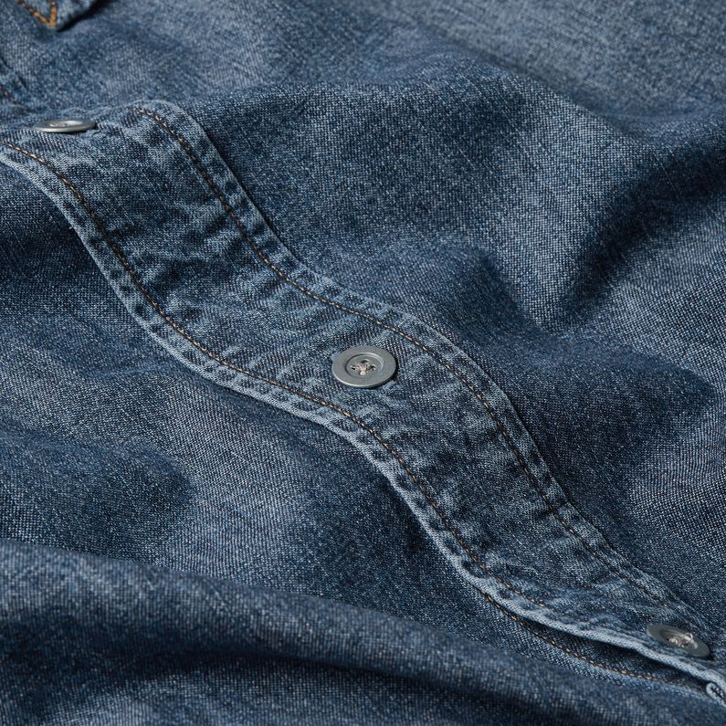 G-STAR Outlet 1-Pocket Regular Denim Shirt Medium blue