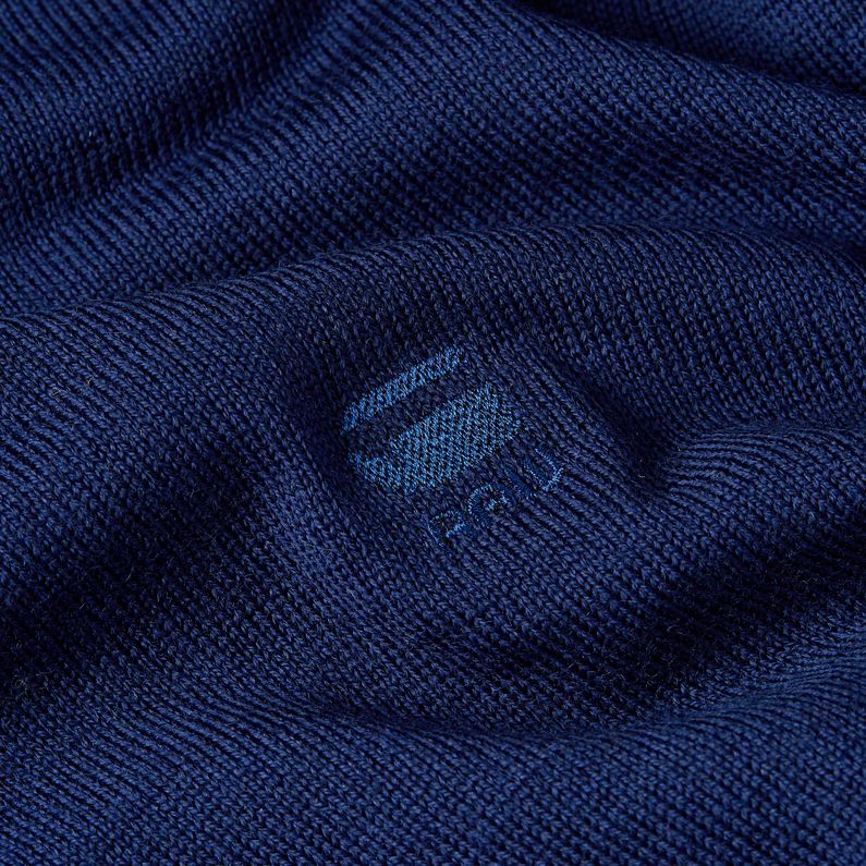 G-STAR Outlet Jersey Premium Core Mock Neck Knitted Azul oscuro
