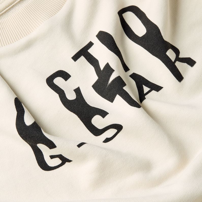 G-STAR Outlet Top Chroma Graphic Loose Blanco