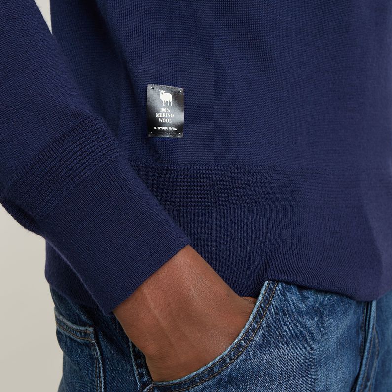 G-STAR Outlet Premium Core Knitted Sweater Dark blue