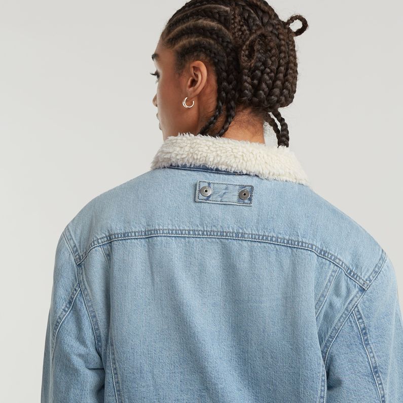 G-STAR Outlet Relaxed Sherpa Jacket Light blue