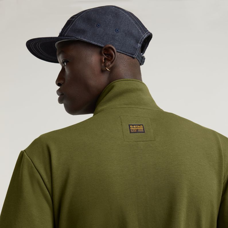 G-STAR Outlet Nifous Zip Thru Sweater Green