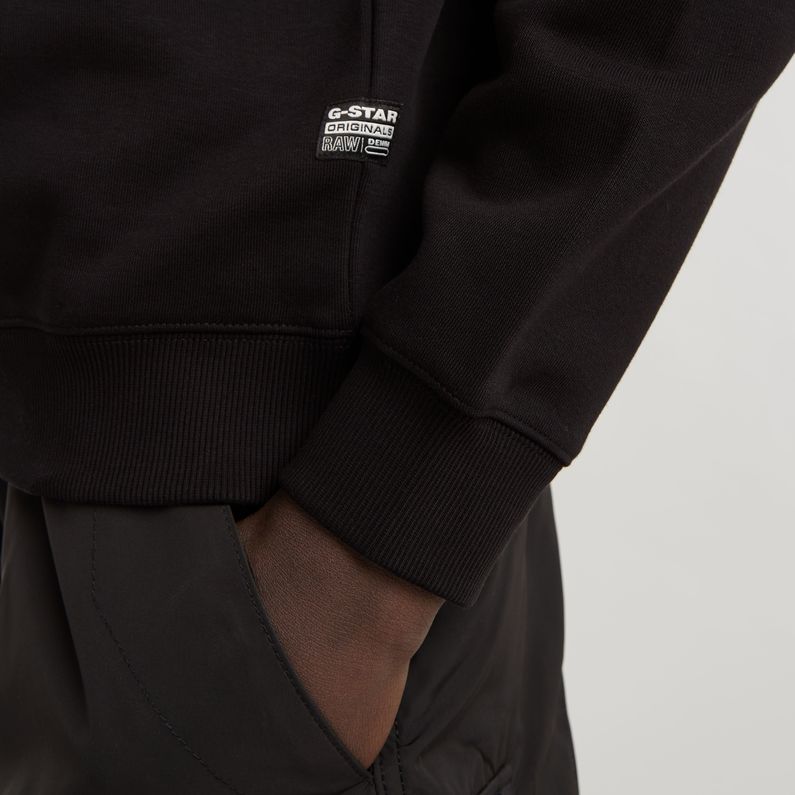 G-STAR Outlet Stacked Old Skool Logo Sweater Black
