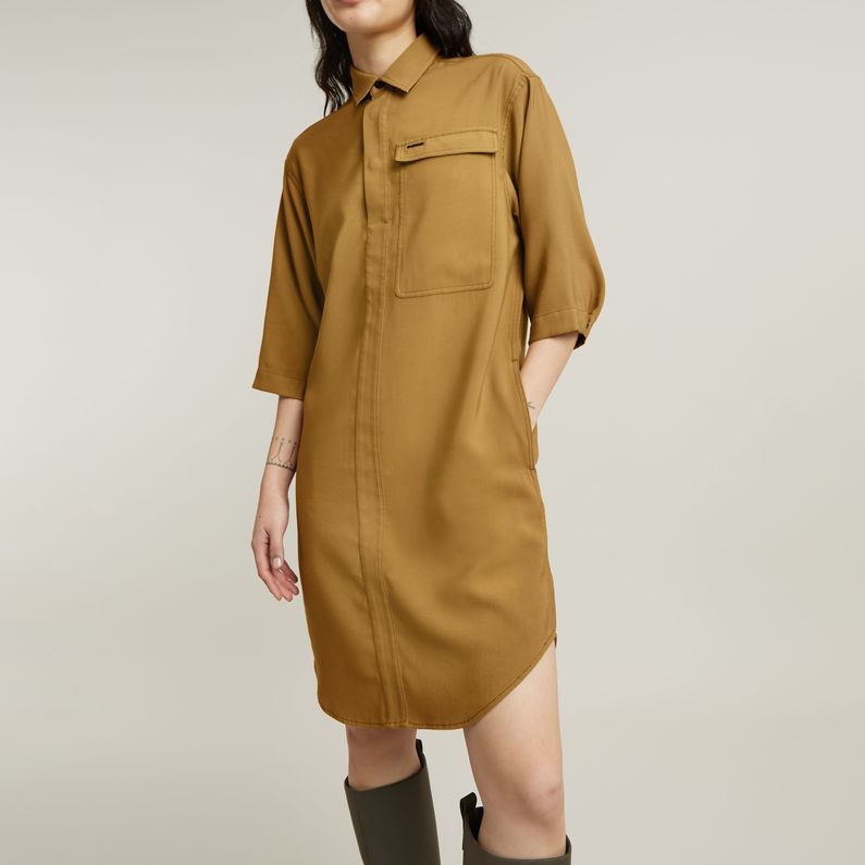 G-STAR Outlet Cargo Tunic Dress Beige