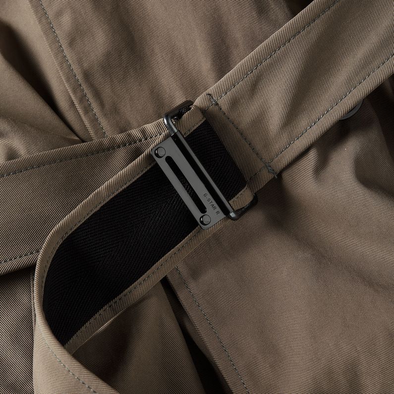 G-STAR Outlet Gabardina Trench Coat Marrón