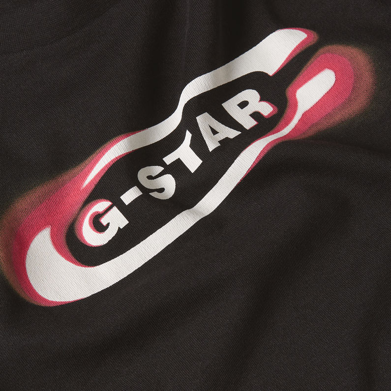 G-STAR Outlet Top Old Skool Logo Negro