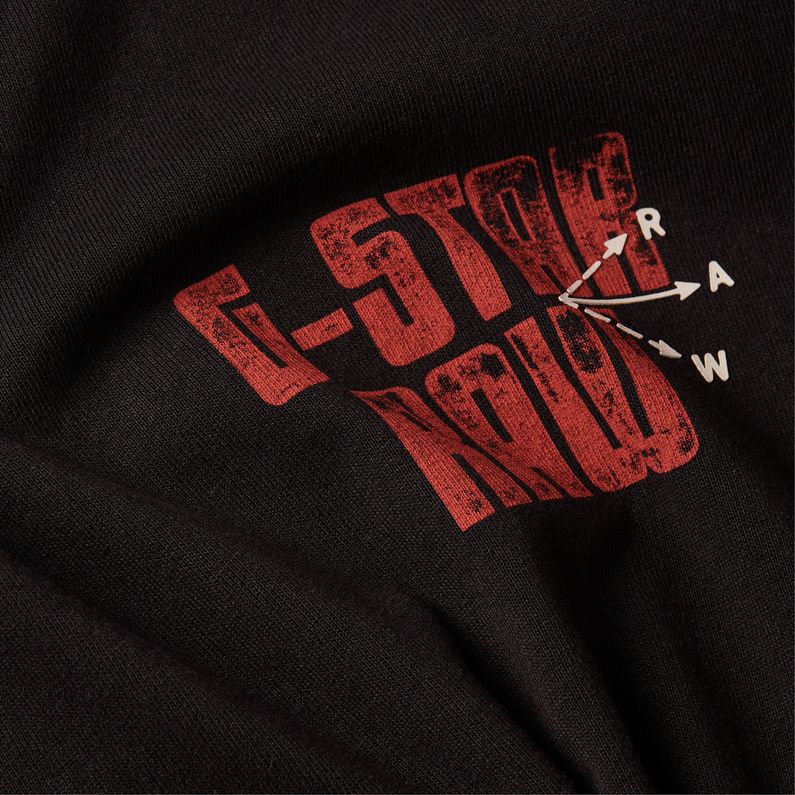 G-STAR Outlet Big Crane Back Graphic T-Shirt Black