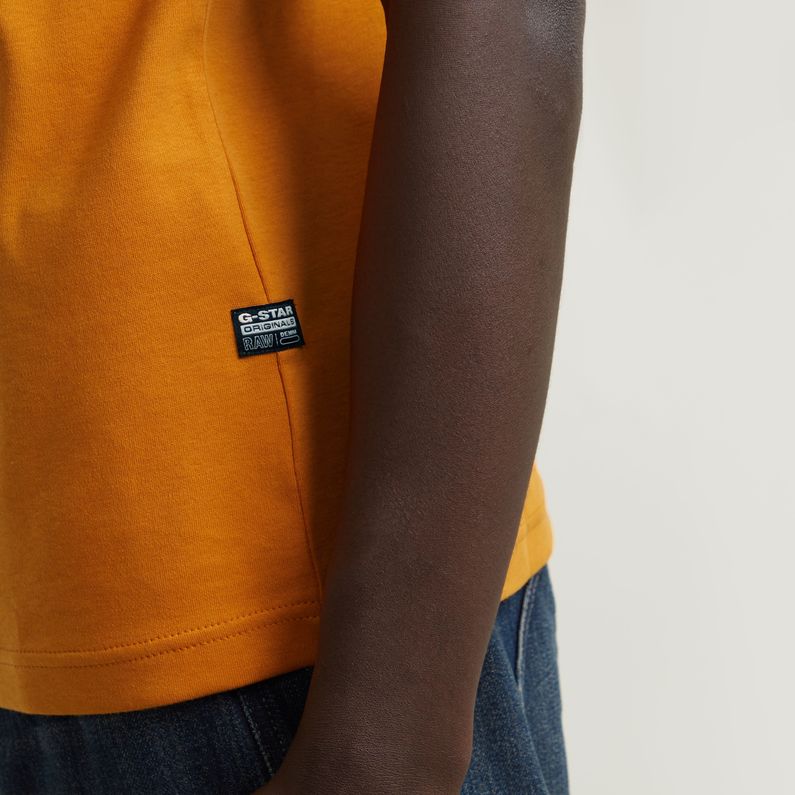 G-STAR Outlet Destroyed Old Skool Logo T-Shirt Orange