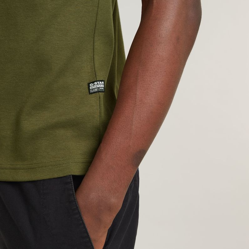 G-STAR Outlet Destroyed Old Skool Logo T-Shirt Green