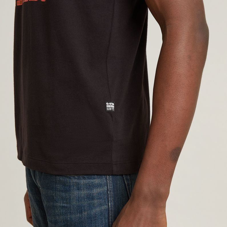G-STAR Outlet Camiseta Gradient Graphic Negro