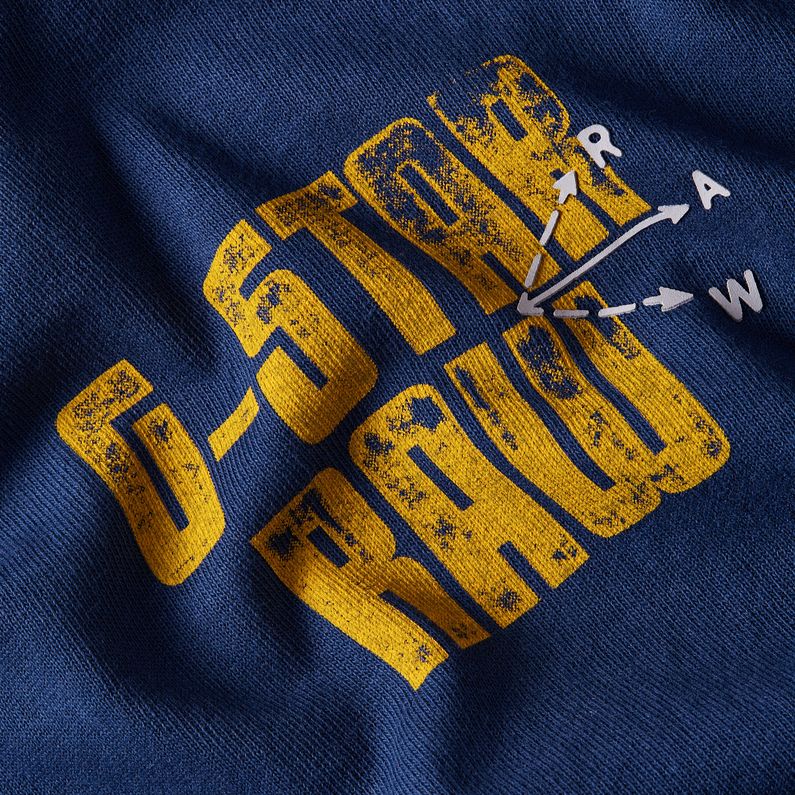 G-STAR Outlet Big Crane Back Graphic T-Shirt Medium blue