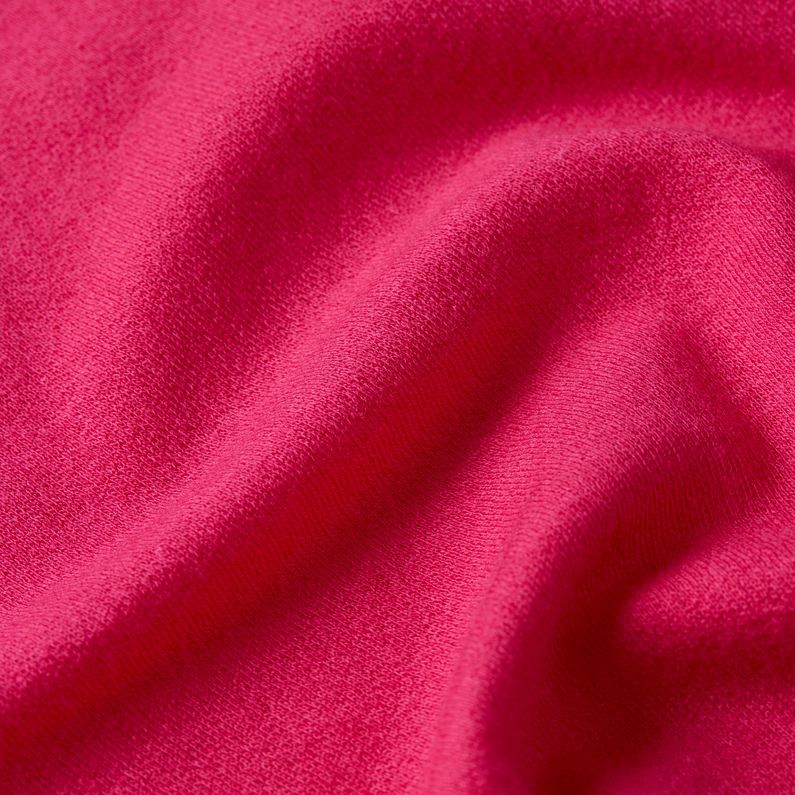 G-STAR Outlet Ribbed Shoulder Panels Slim Top Pink