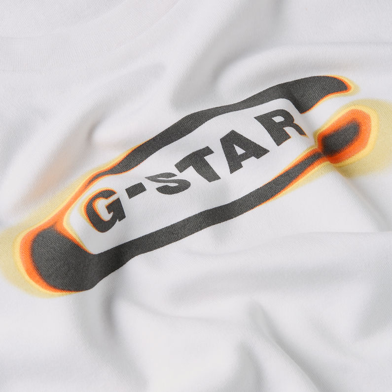 G-STAR Outlet Top Old Skool Logo Blanco