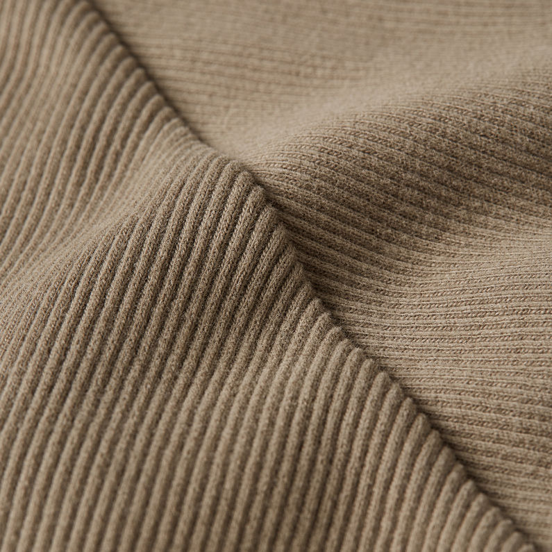 G-STAR Outlet Slim Rib Mock Top Beige