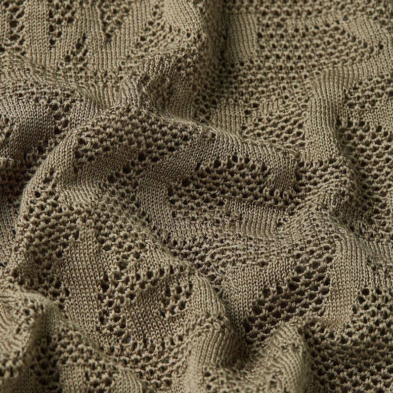 G-STAR Outlet Jersey Pointelle Lightweight Knitted Verde