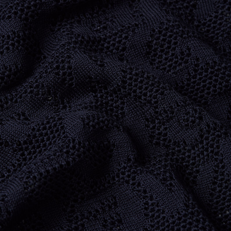 G-STAR Outlet Jersey Pointelle Lightweight Knitted Azul oscuro