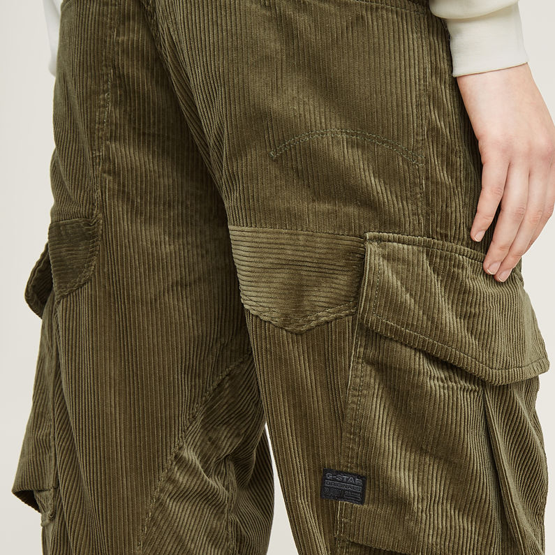 G-STAR Outlet Cargo Cord 3D Boyfriend Pants Green