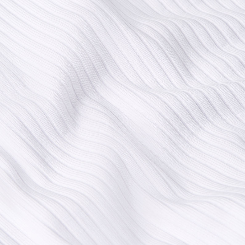 G-STAR Outlet Top Sin Mangas Slim Rib Blanco