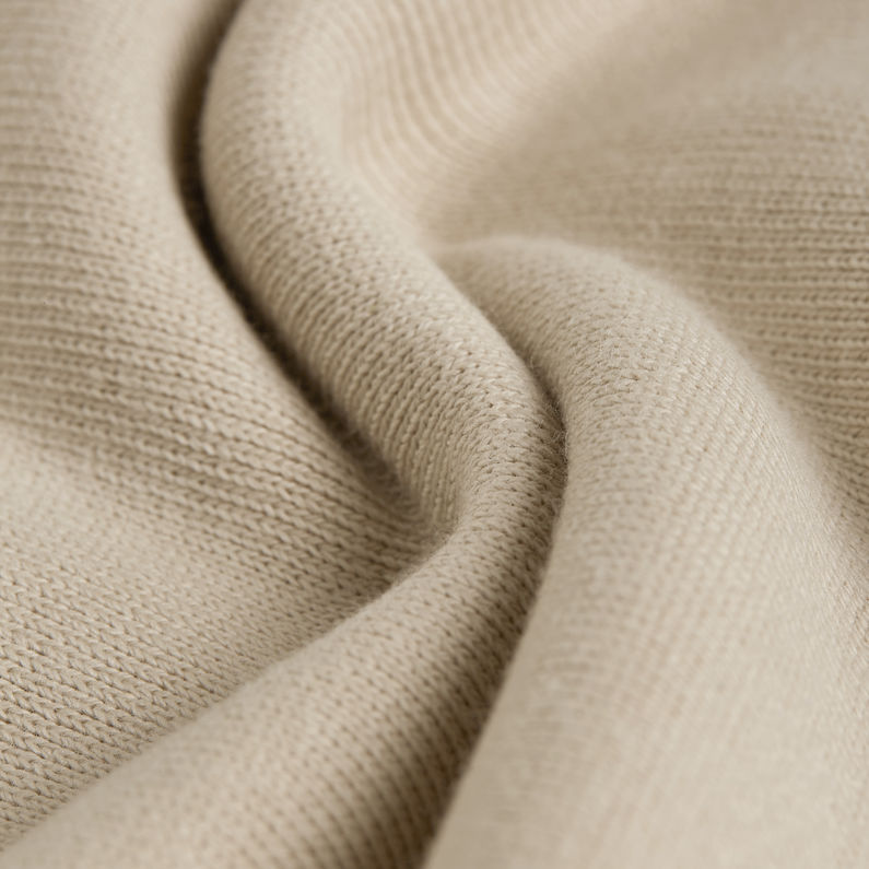 G-STAR Outlet Overdyed Big Sleeve Oversized Sweater Beige