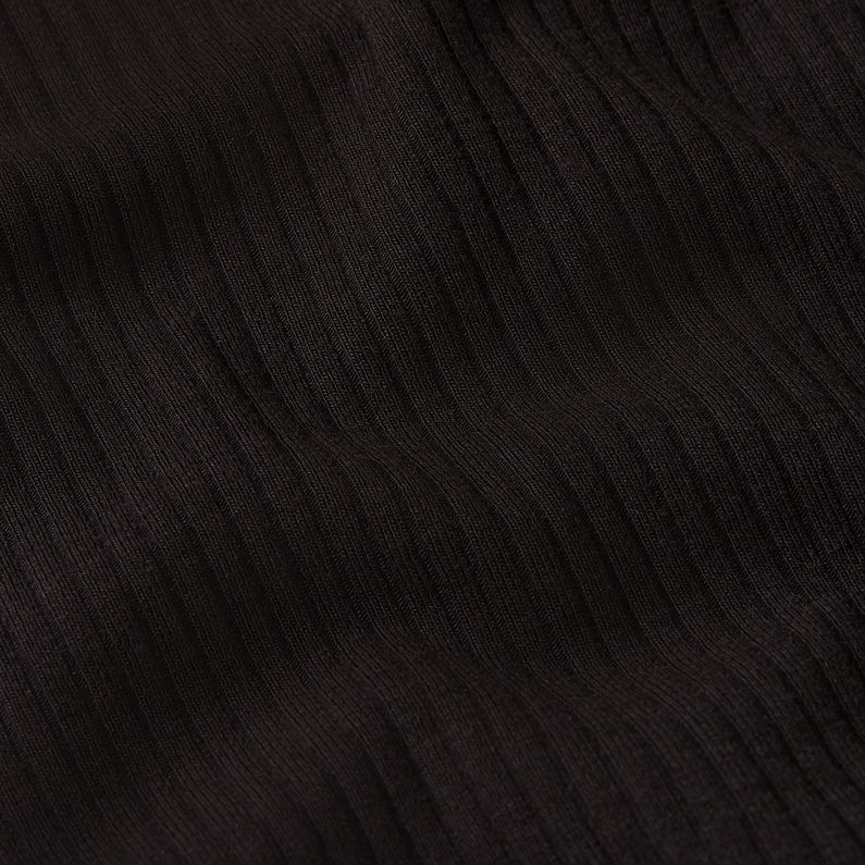 G-STAR Outlet Top Sin Mangas Slim Rib Negro