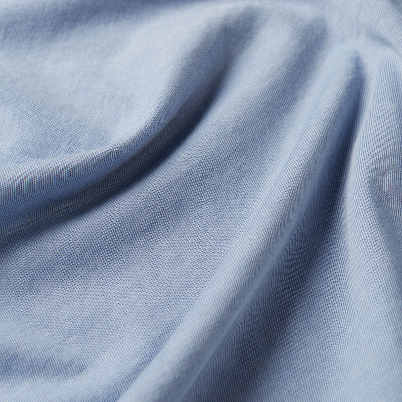 G-STAR Outlet Top Overdyed Front Seam Azul claro