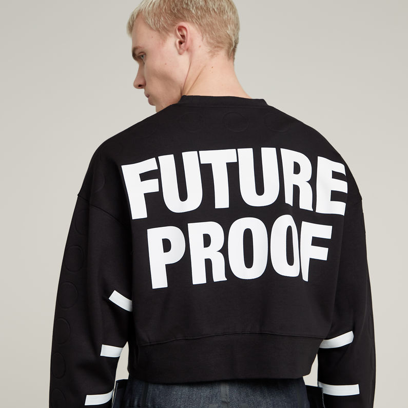 G-STAR Outlet Sudadera WVB Unisex Cropped Negro