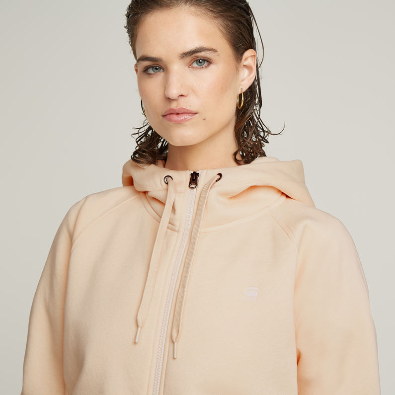 G-STAR Outlet Premium Core 2.1 Hooded Zip Thru Sweater Pink