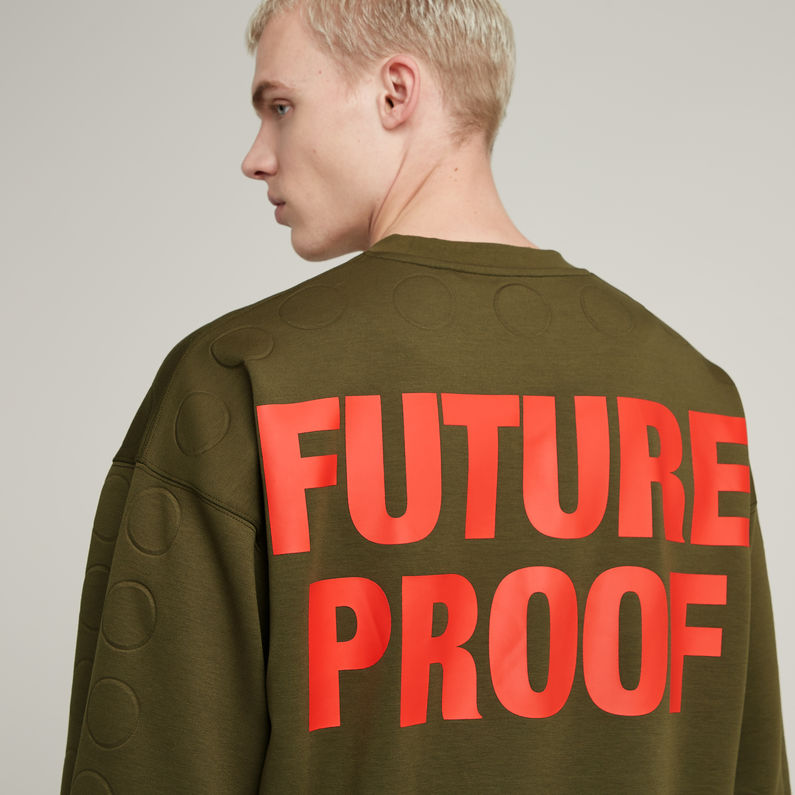 G-STAR Outlet Sudadera Unisex Oversized WVB Verde