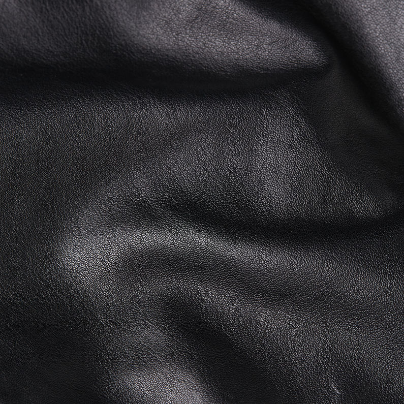 G-STAR Outlet Leather Biker Jacket Black