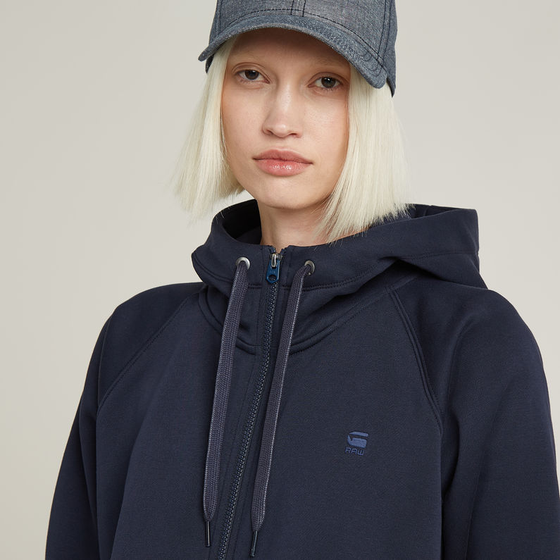 G-STAR Outlet Premium Core 2.1 Hooded Zip Thru Sweater Dark blue