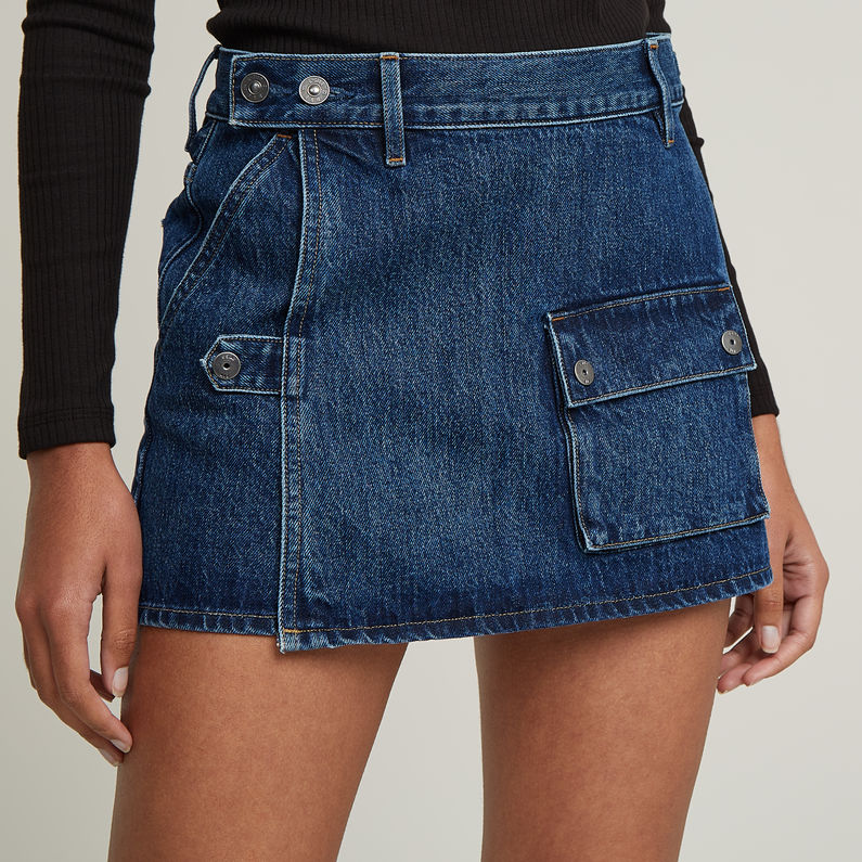 G-STAR Outlet Micro Denim Skort Dark blue