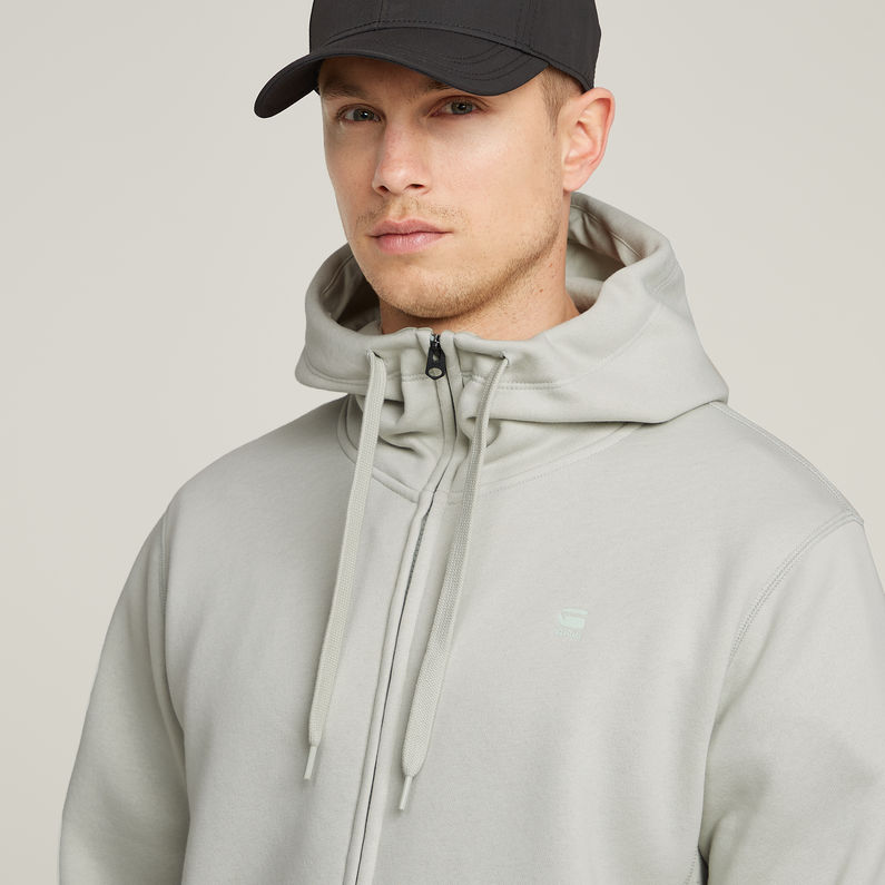 G-STAR Outlet Sudadera Con Capucha Premium Core Zip Thru Gris