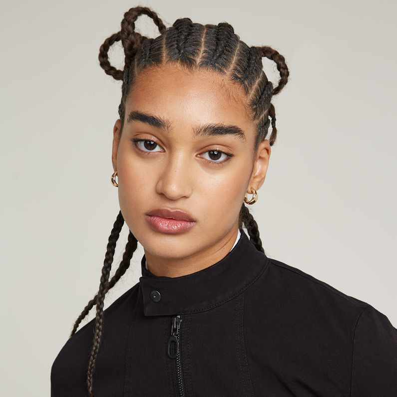 G-STAR Outlet Biker Jacket Black