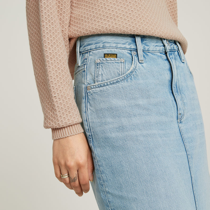 G-STAR Outlet Falda Viktoria Long Azul claro