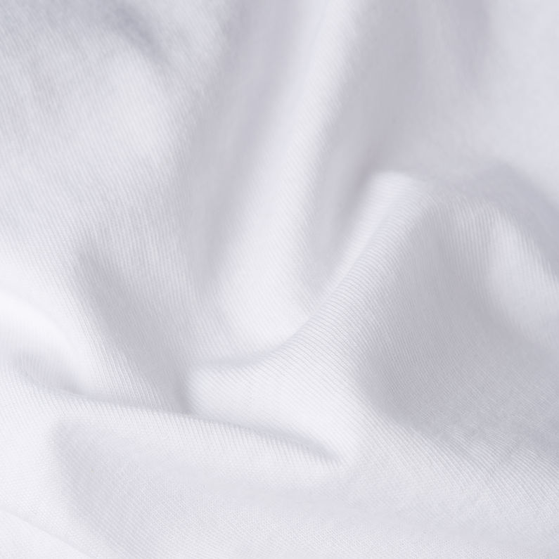 G-STAR Outlet Rolled Up Sleeve Boyfriend Top White