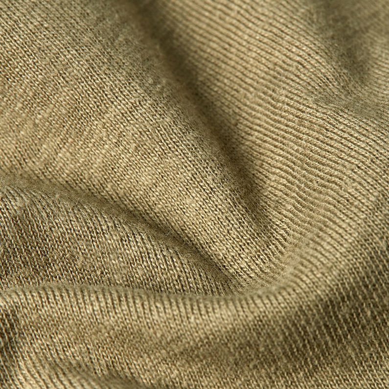 G-STAR Outlet Open V-Neck Relaxed Top Green